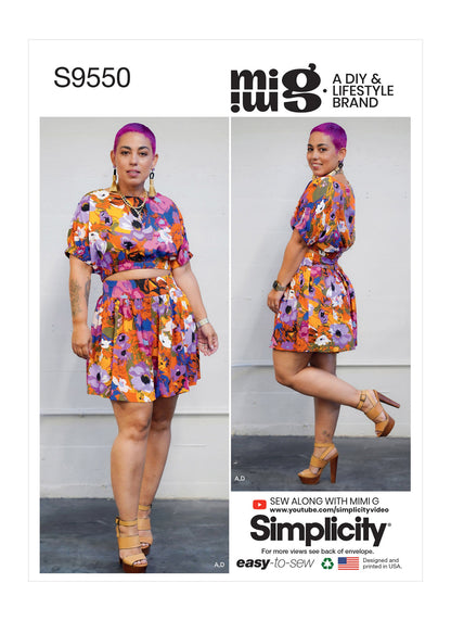 Simplicity Pattern S9550 Misses' Tops, Skirt and Shorts