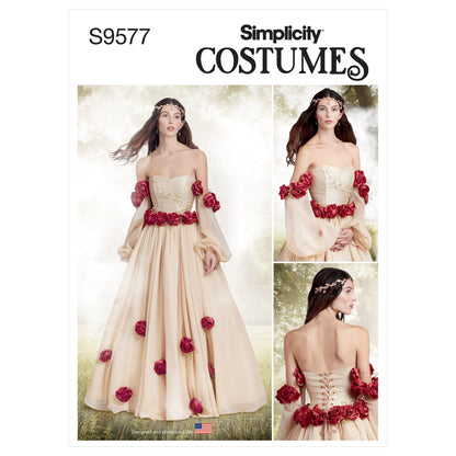 Simplicity Pattern 9577 Misses' Fantasy Costume