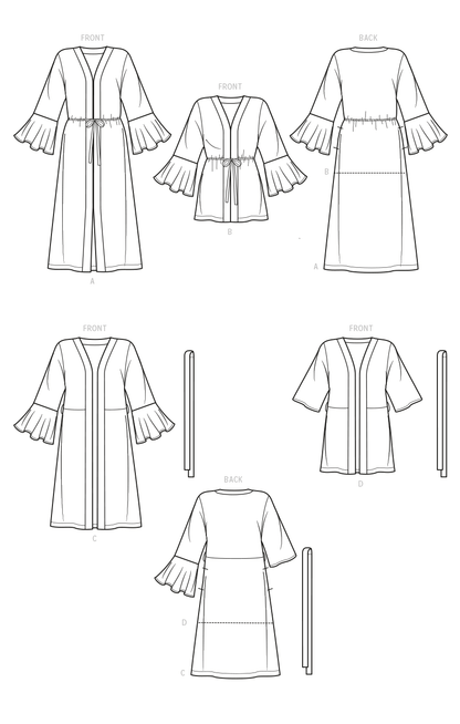 Simplicity Pattern SS9603 Women's Caftans and Wraps