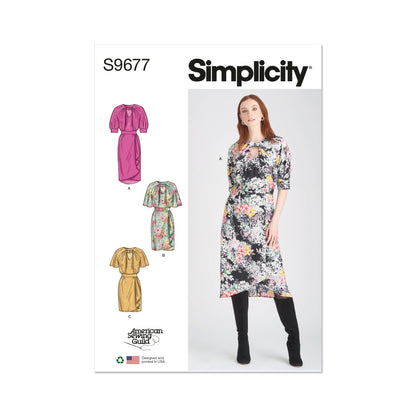Simplicity Pattern 9677 Misses Dress