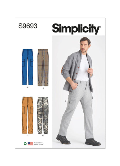 Simplicity Pattern 9693 Men's Cargo Pants