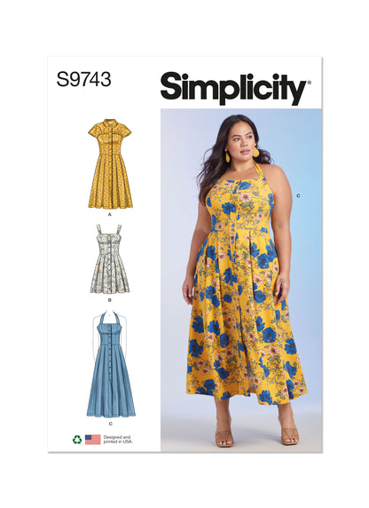 Simplicity Pattern S9743 Plus Size Dress