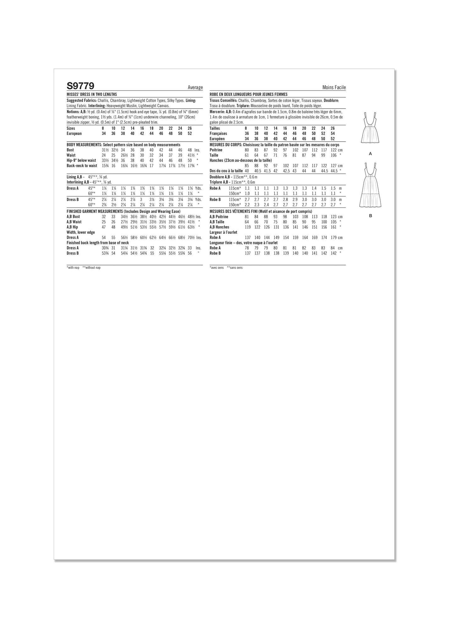 Simplicity Pattern 9779 Misses' Dress