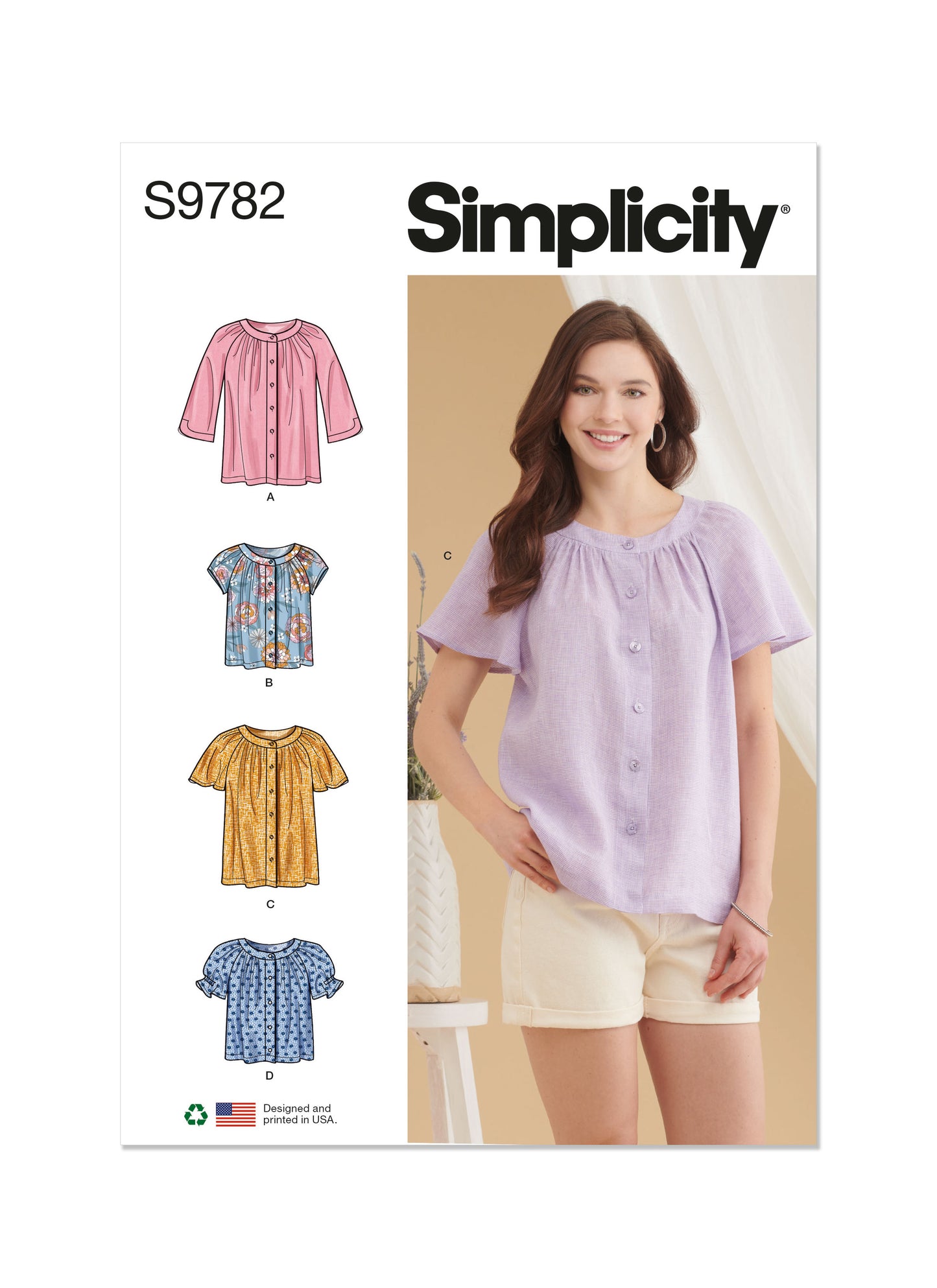 Simplicity Pattern 9782 Misses' Top/Vest