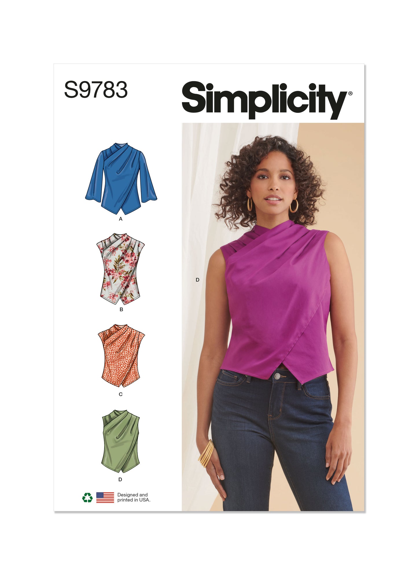 Simplicity Pattern 9783 Misses' Top/Vest