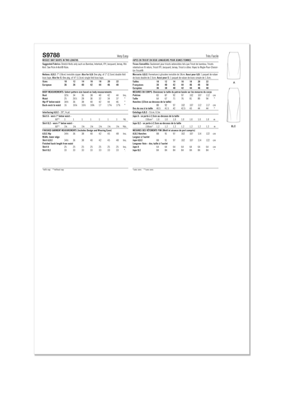 Simplicity Pattern 9788 Miss Skirt/Pants