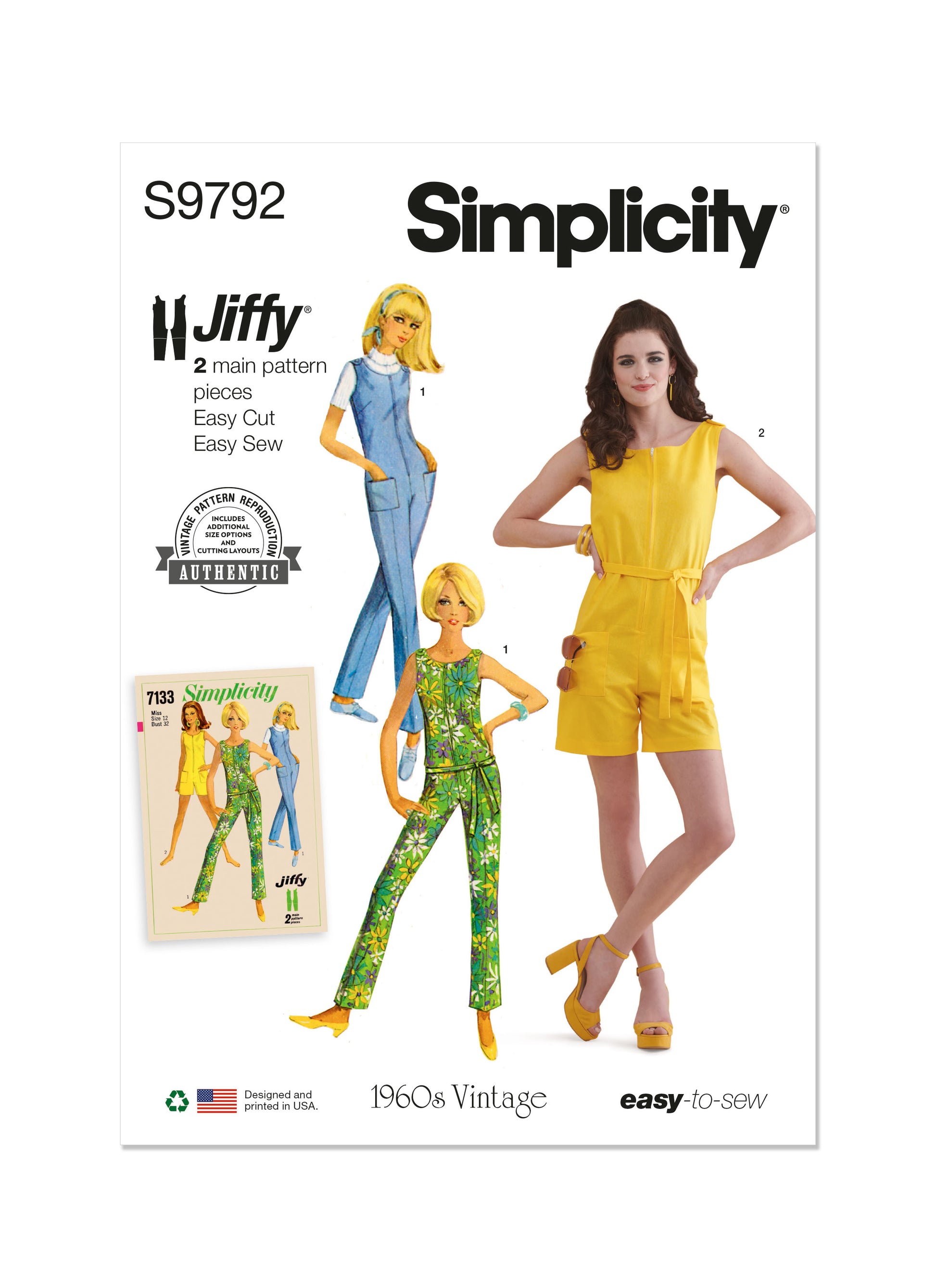 Simplicity Pattern 9792 Misses' Sportswear