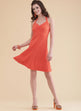 Simplicity Pattern 9794 Misses' Knit Short Halter Dress and Halter Top