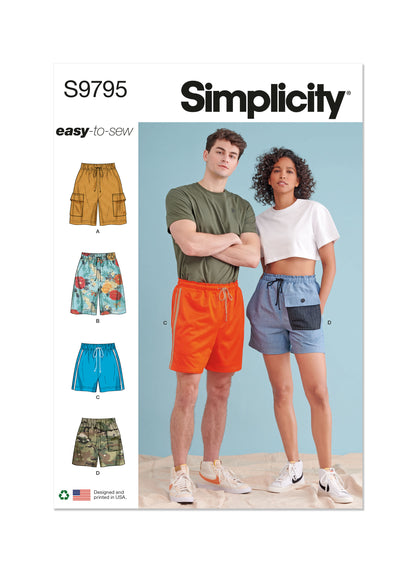 Simplicity Pattern 9795 Unisex Skirt/Pants