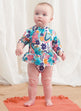 Simplicity Pattern 9796 Babies' Swimsuits with Rash Guard and Headband in One Size