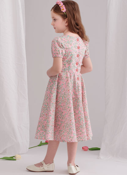 Simplicity Pattern 9799 Children's and Girls' Dresses