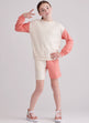 Simplicity Pattern 9801 Girls' and Boys' Sweatshirts and Shorts