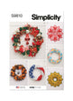 Simplicity Pattern 9810 Seasonal Wreaths