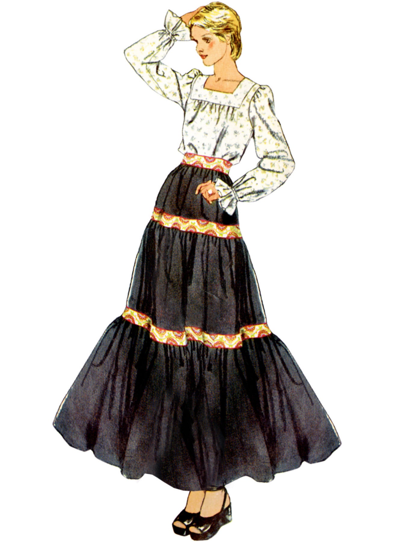 Simplicity Pattern S9816 Misses' Blouse and Skirts