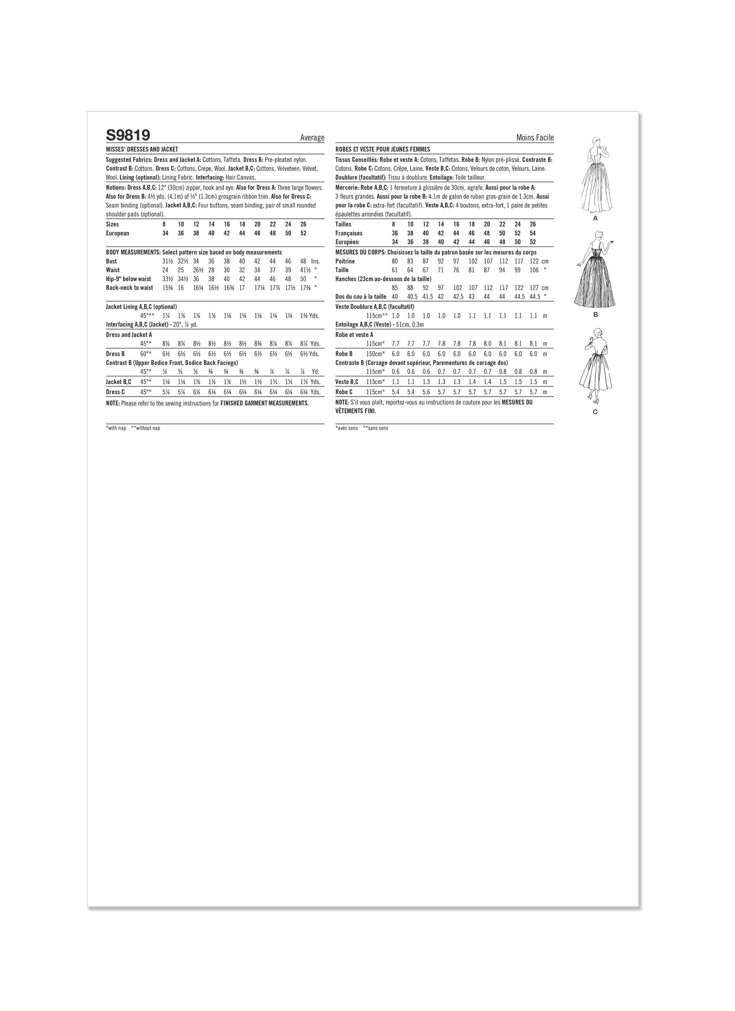 Simplicity Pattern 9819 Misses Dress