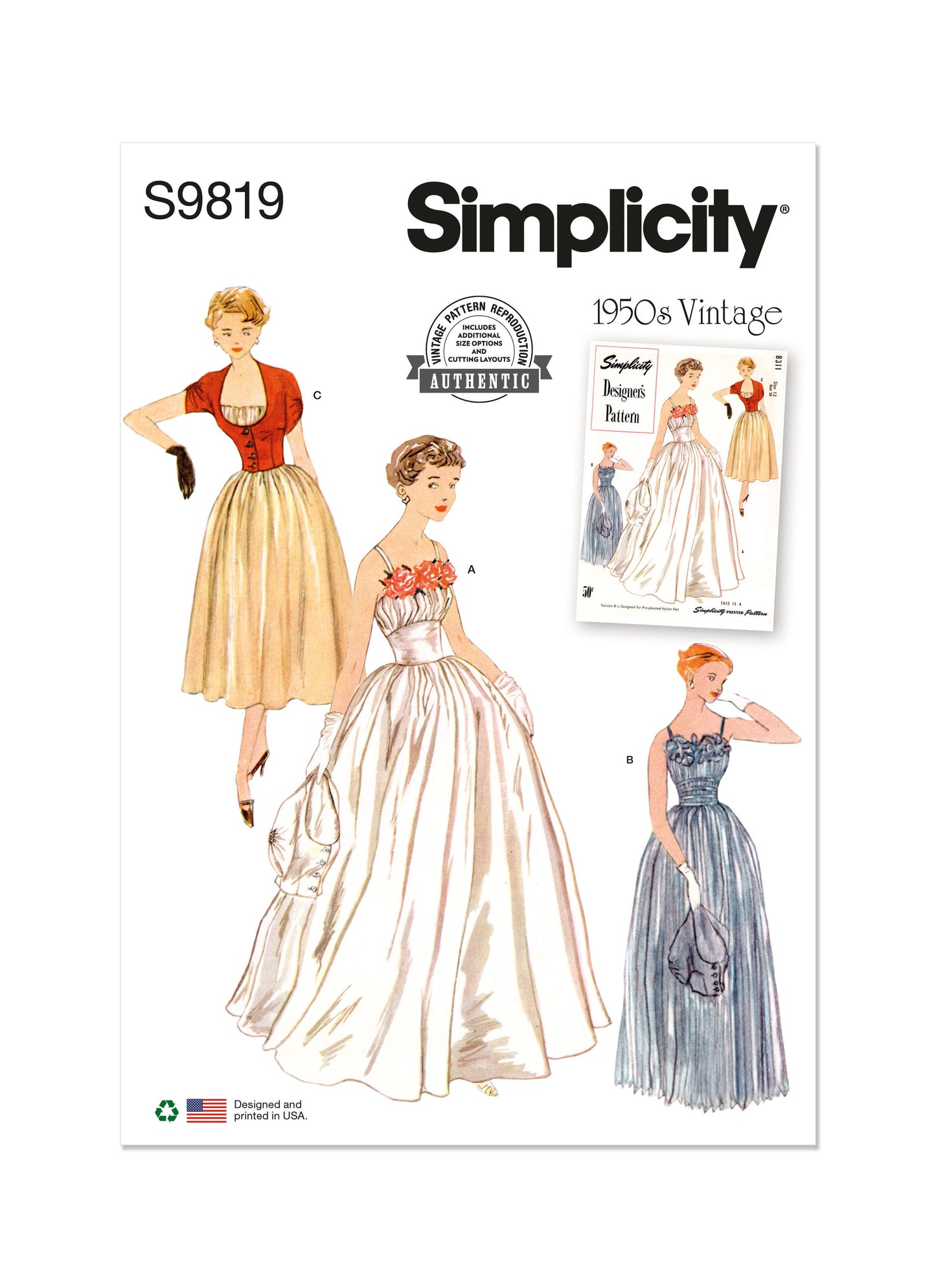 Simplicity Pattern 9819 Misses Dress