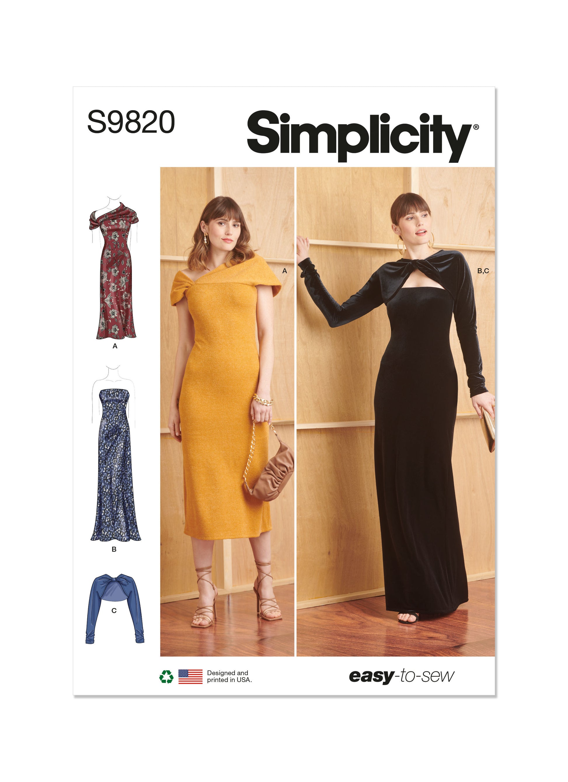 Simplicity Pattern 9820 Misses Dress