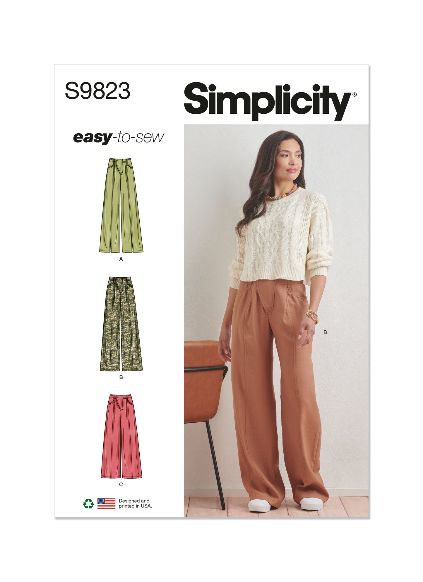 Simplicity Pattern 9823 Miss Skirt Pants