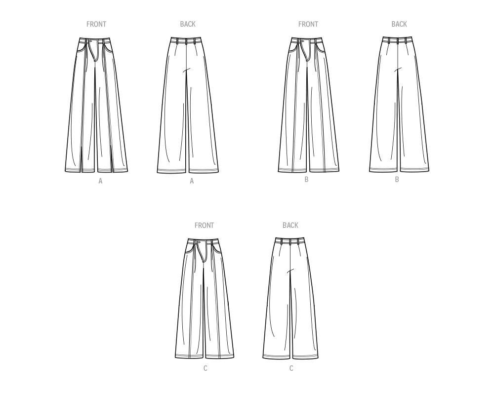 Simplicity Pattern 9823 Miss Skirt Pants