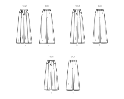 Simplicity Pattern 9823 Miss Skirt Pants