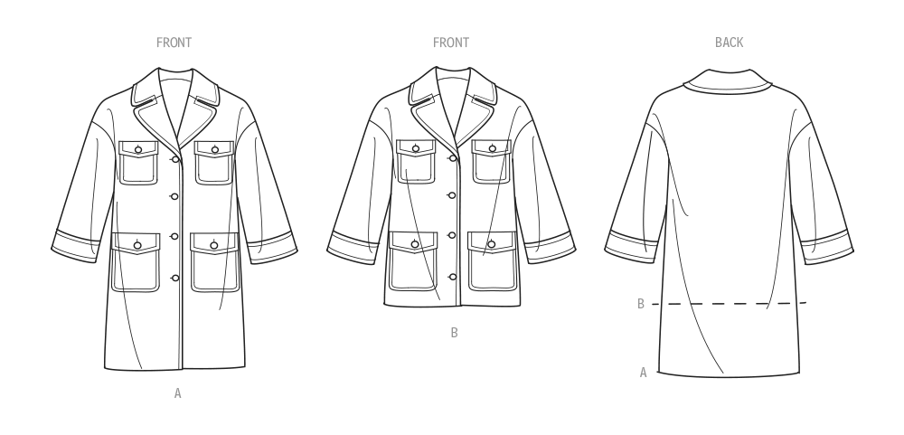 Simplicity Pattern 9824 Miss Jacket Coat