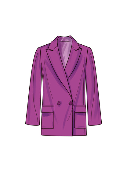 Simplicity Pattern 9825 Miss Jacket Coat