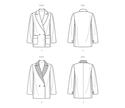 Simplicity Pattern 9825 Miss Jacket Coat