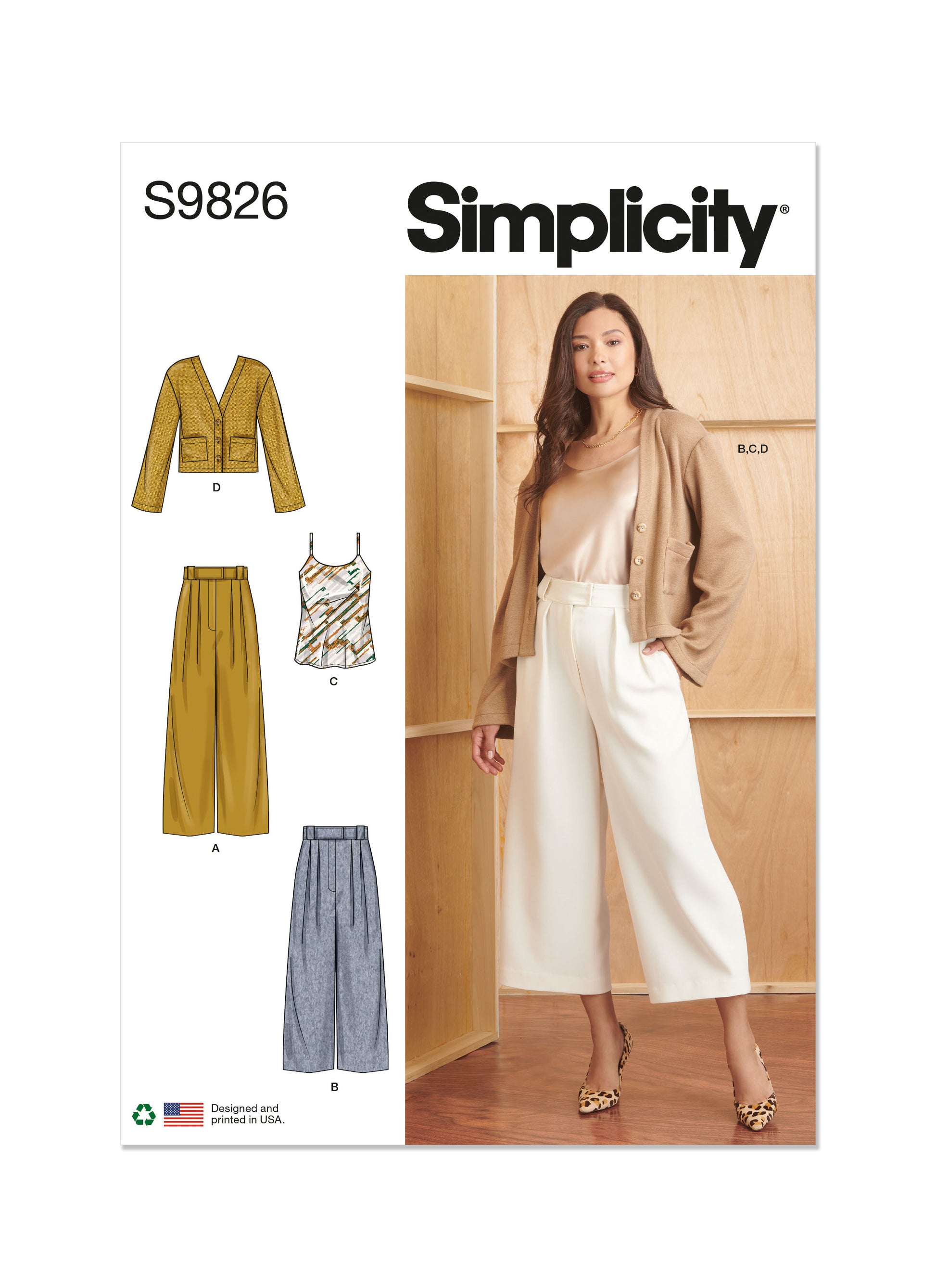 Simplicity Pattern 9826 Misses Sportswear