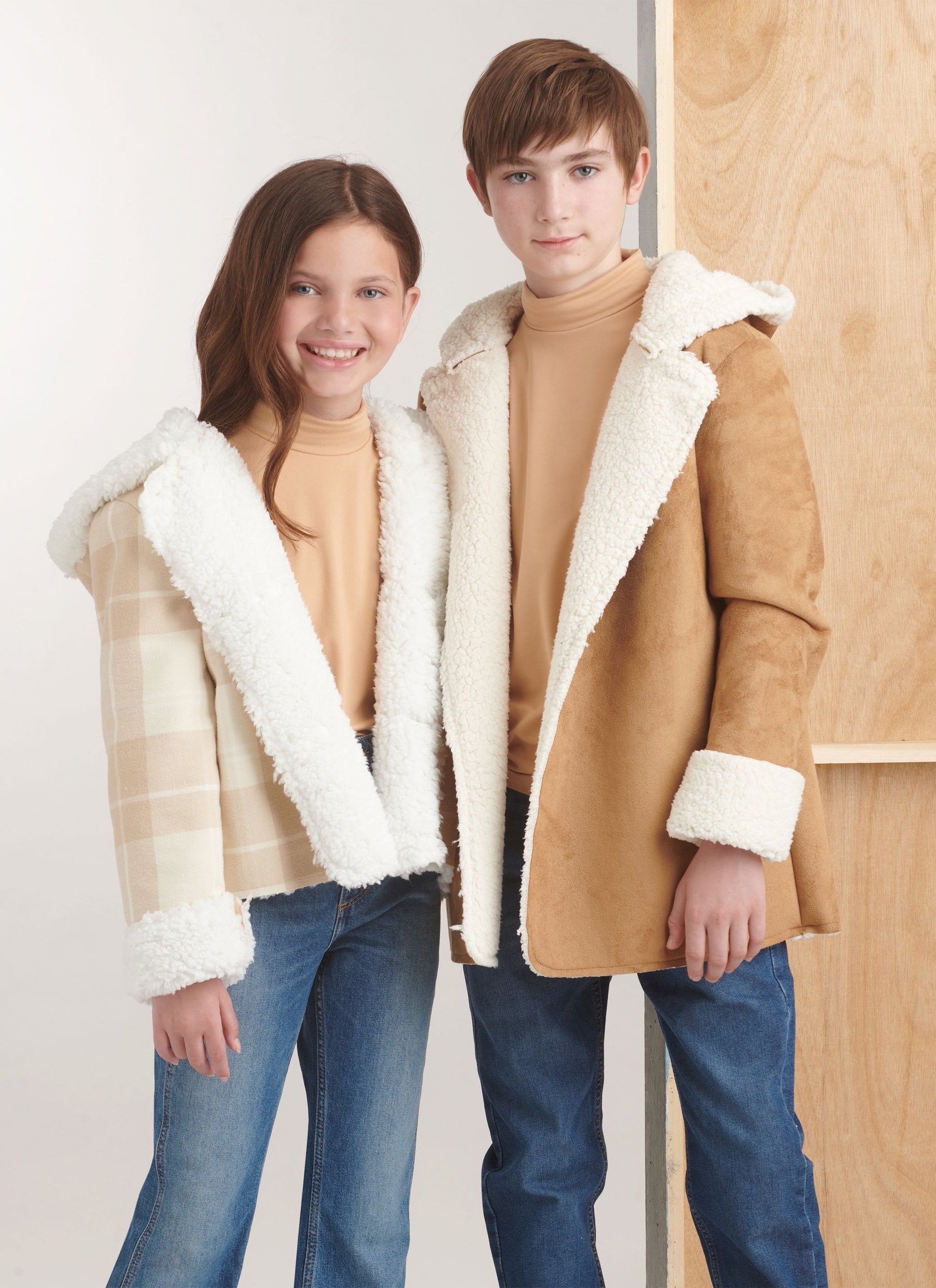 Simplicity Pattern 9832 Girls' and Boys' Jacket In Two Lengths