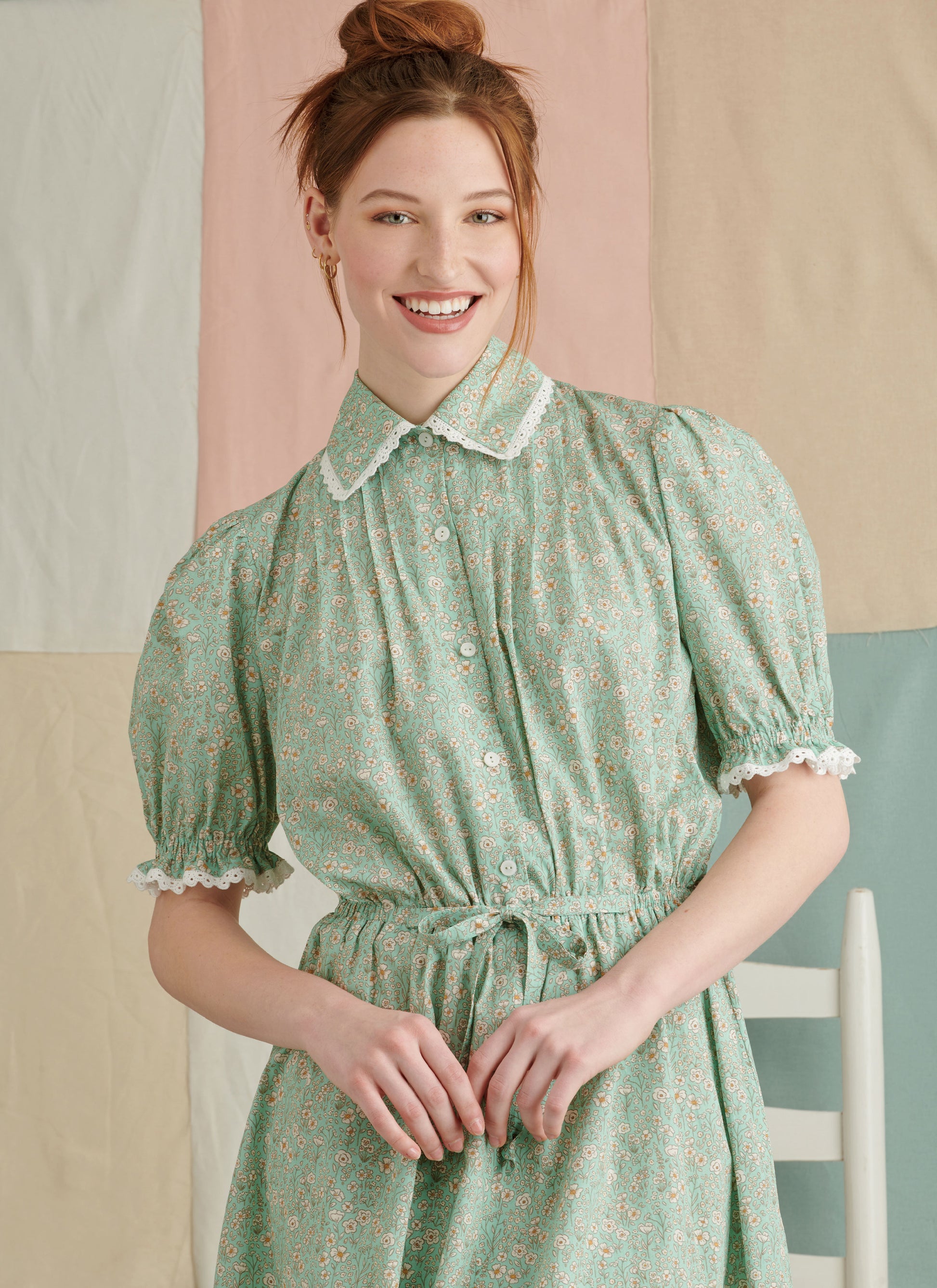 Simplicity Pattern 9835 Misses' Dress and Pinafore Apron In Two Lengths