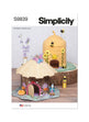 Simplicity Pattern 9839 Fabric Critter Houses and Peg Doll Accessories