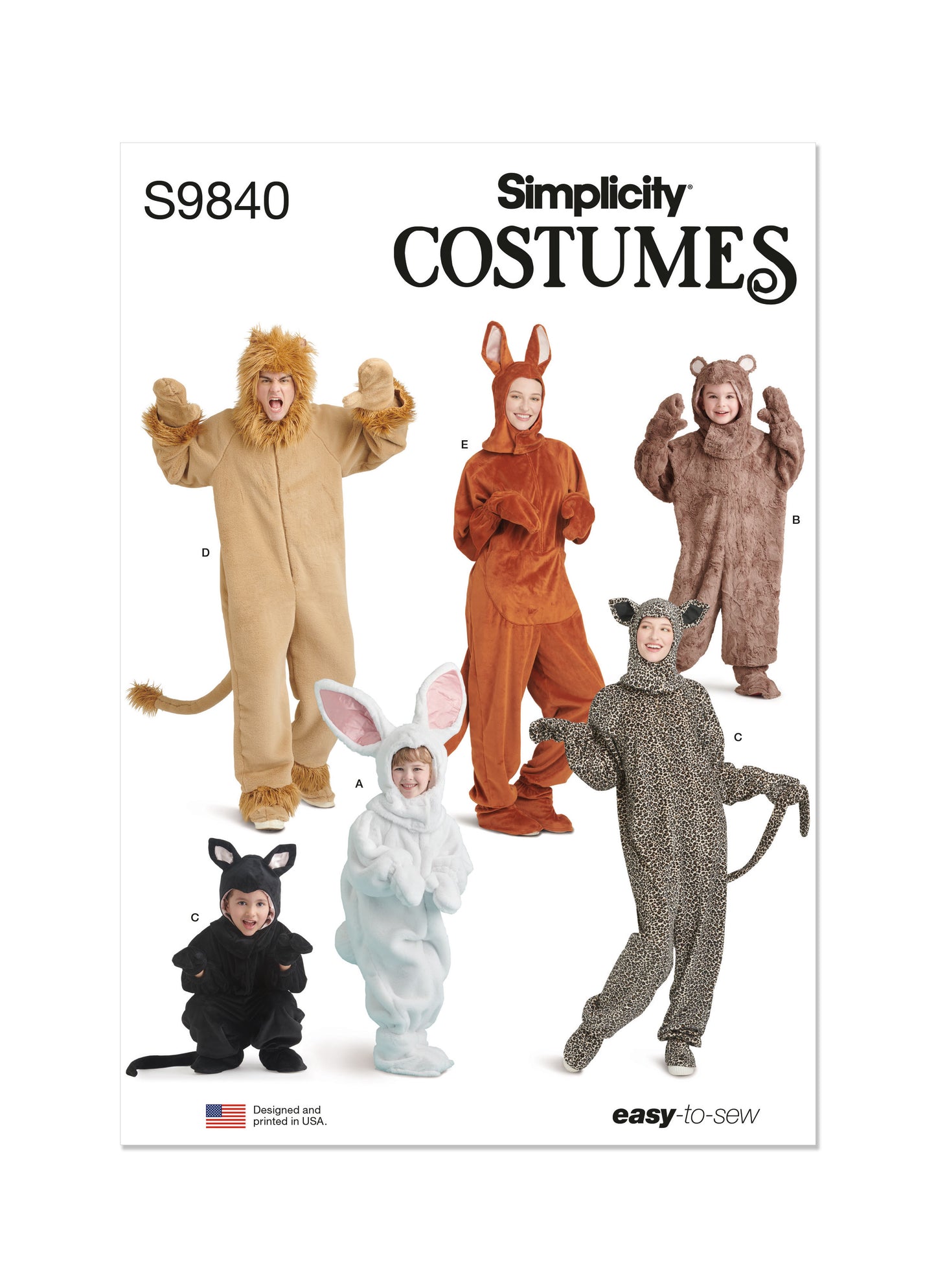 Simplicity Pattern 9840 Unisex Costume