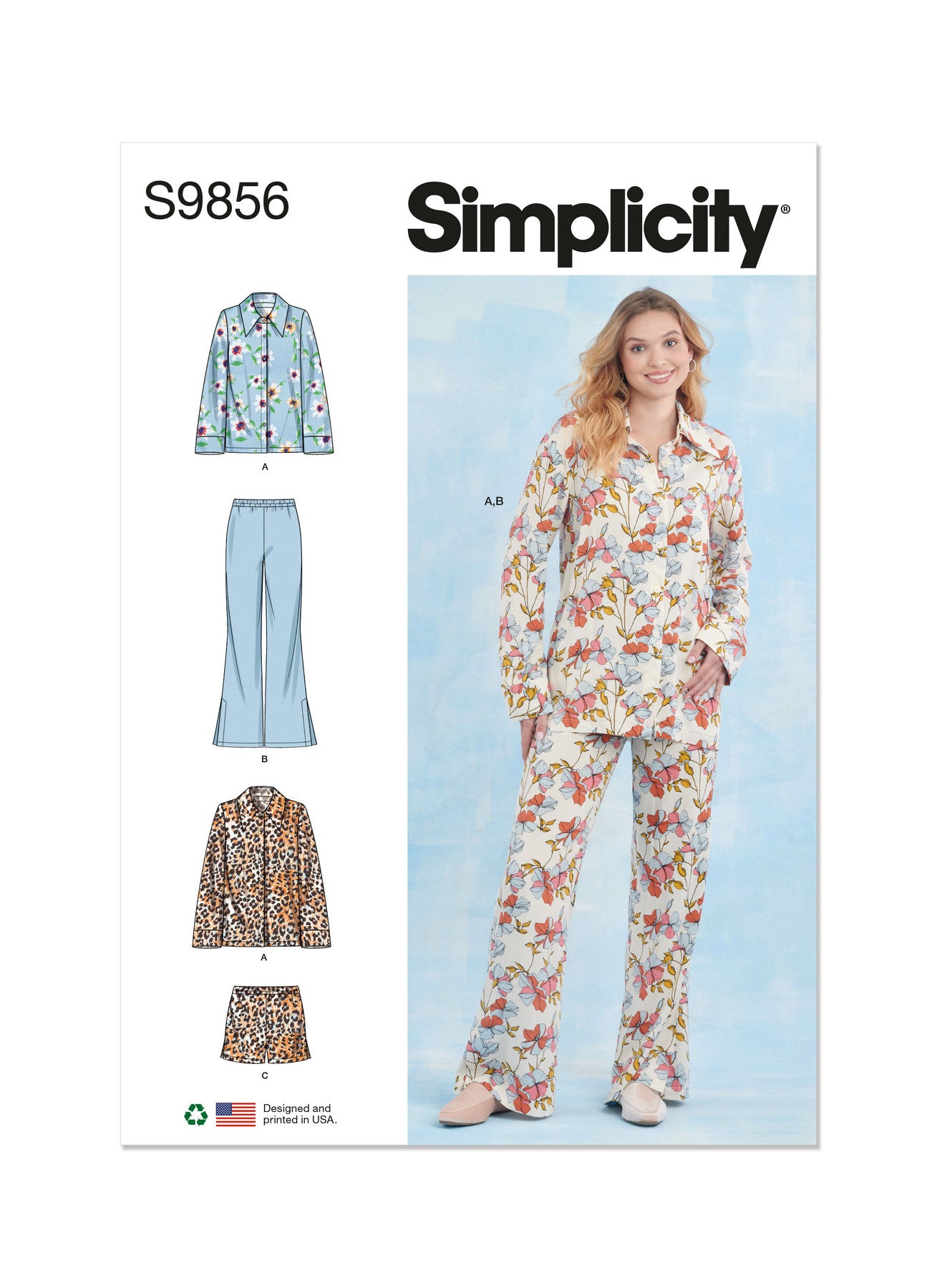 Simplicity Pattern 9856 Misses' Sleepwear