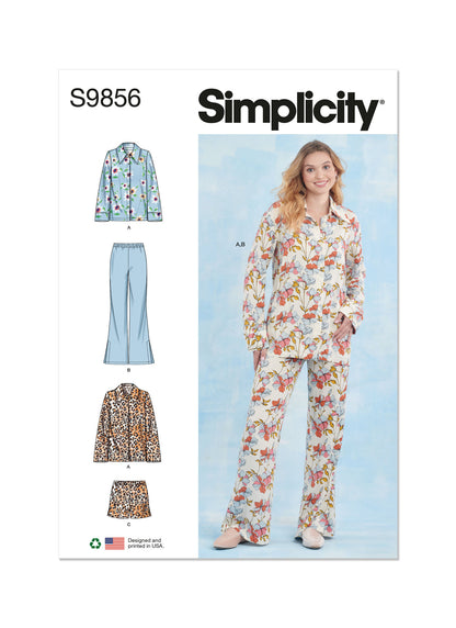 Simplicity Pattern 9856 Misses' Sleepwear