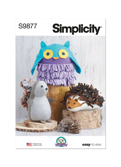 Simplicity Pattern S9877 Plush Animals