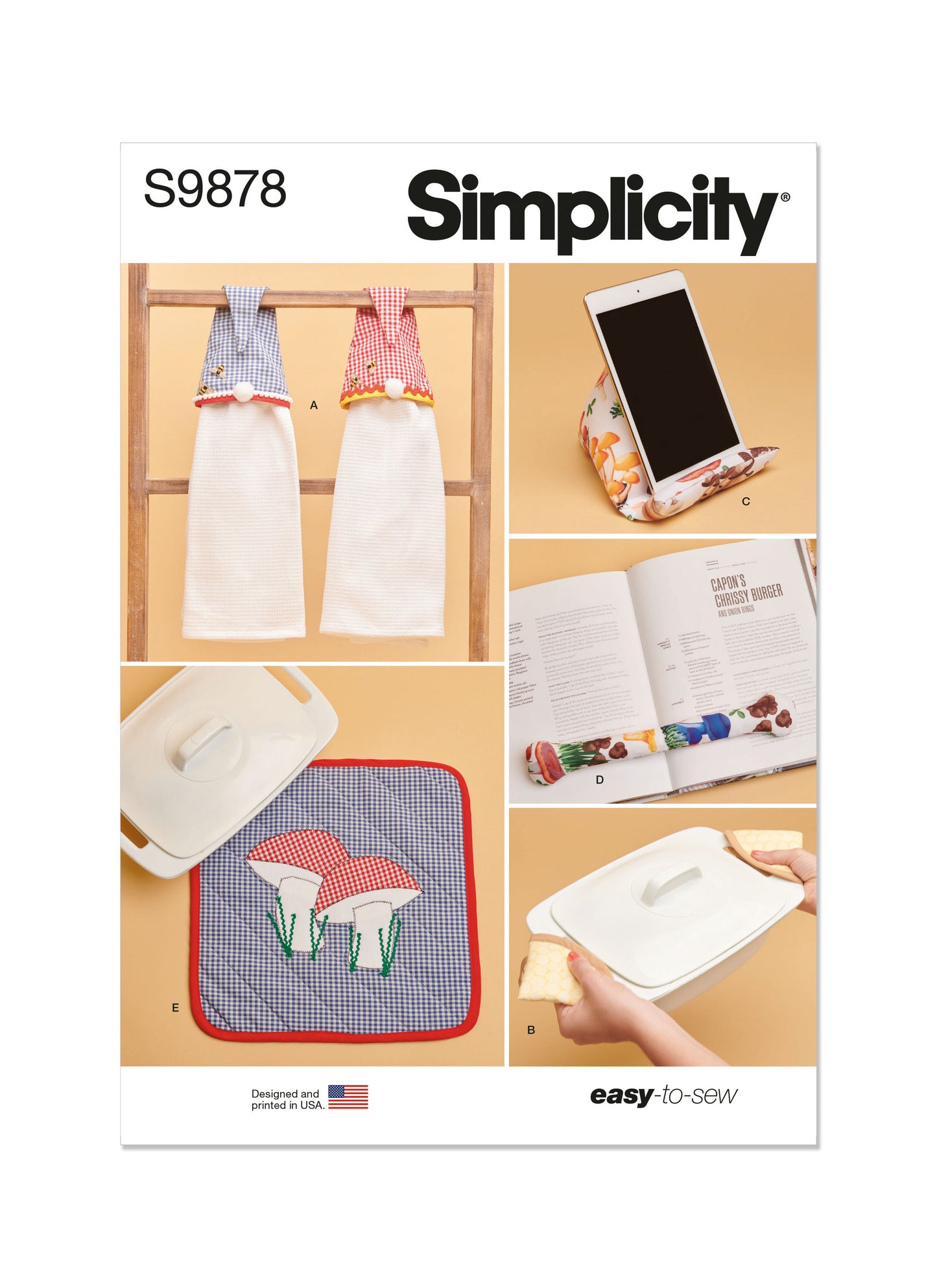 Simplicity Pattern S9878 Kitchen Home Decor