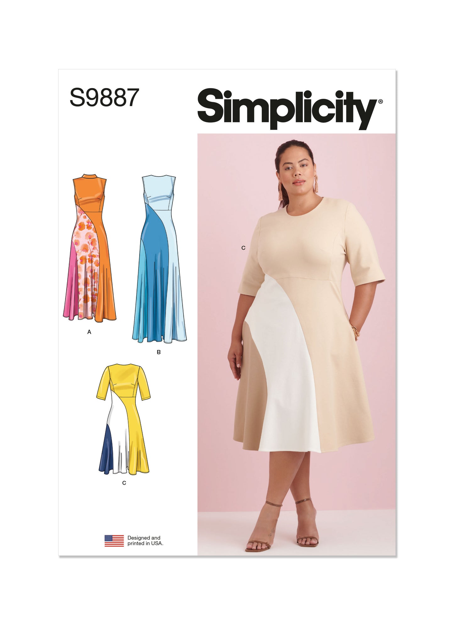 Simplicity Pattern S9887 Plus Size Dress