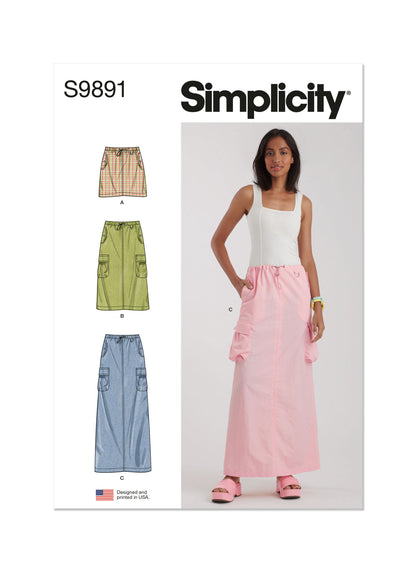 Simplicity Pattern S9891 Misses' Skirt Pants