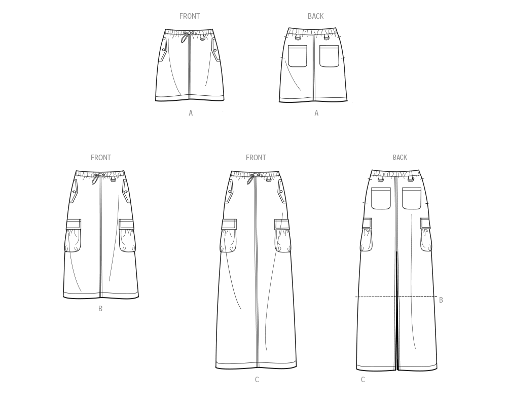 Simplicity Pattern S9891 Misses' Skirt Pants