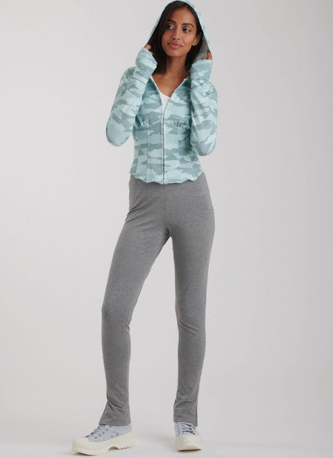 Simplicity Pattern S9895 Misses' and Women's Jacket and Knit Leggings