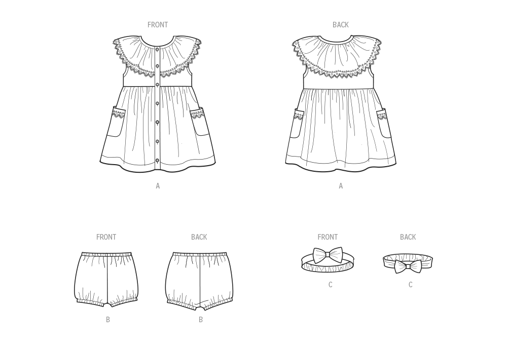 Simplicity Pattern S9898 Baby Dress