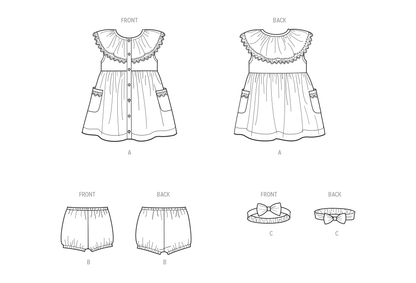 Simplicity Pattern S9898 Baby Dress