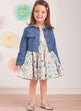 Simplicity Pattern S9899 Toddlers' Jacket and Dresses