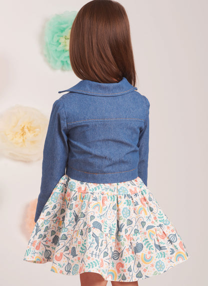 Simplicity Pattern S9899 Toddlers' Jacket and Dresses