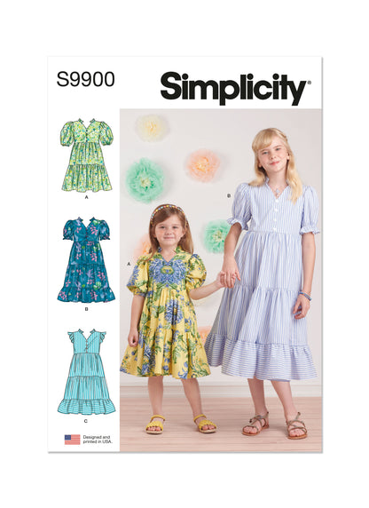 Simplicity Pattern S9900 Child Girl Dress