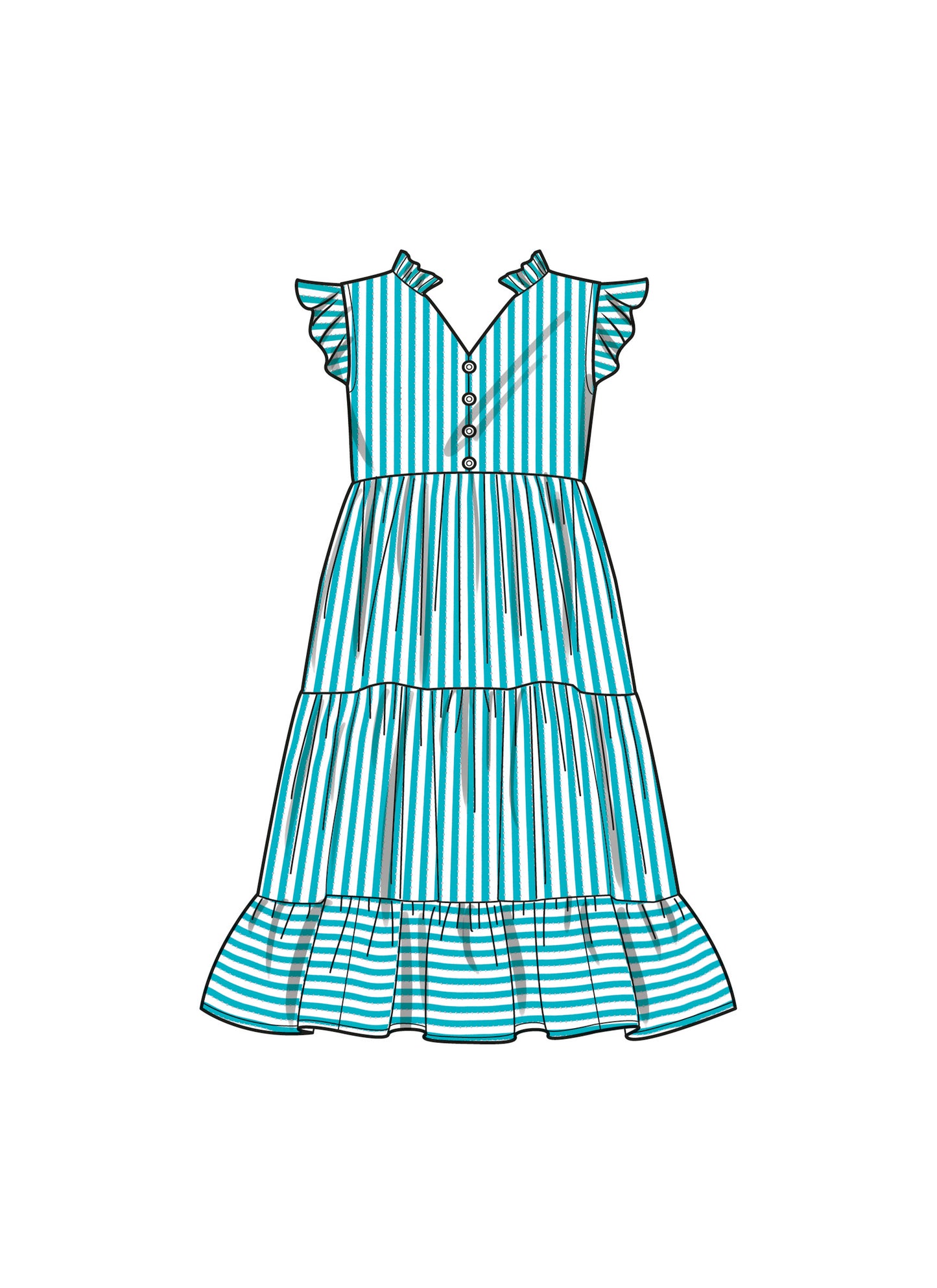 Simplicity Pattern S9900 Child Girl Dress