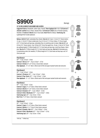 Simplicity Pattern S9905 Stuffed Craft