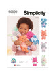 Simplicity Pattern S9909 Stuffed Craft