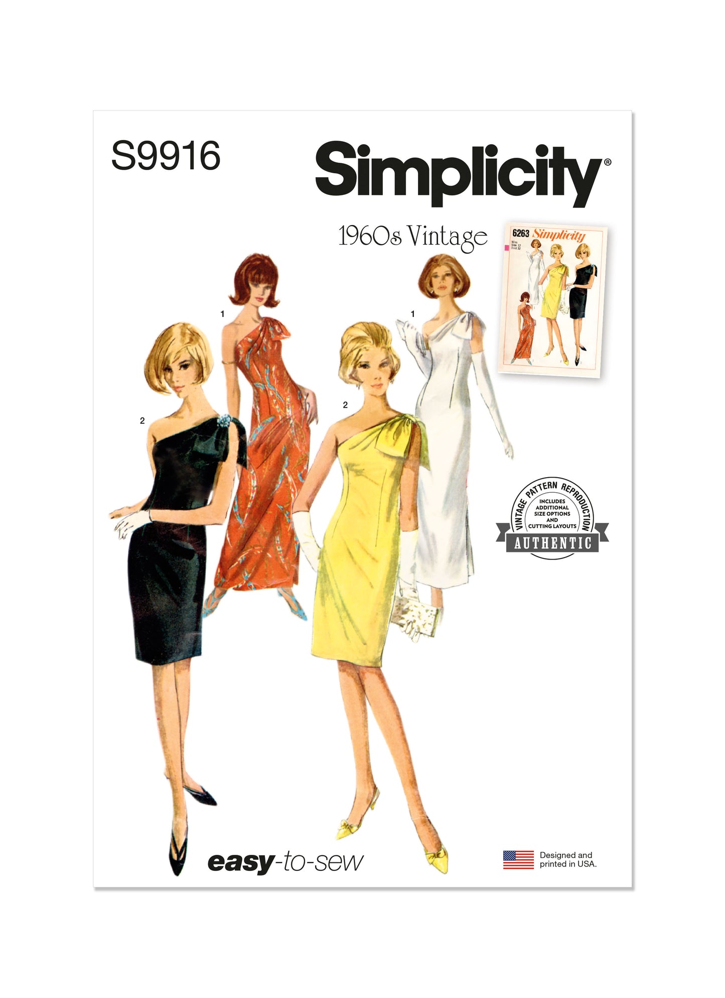 Simplicity Pattern S9916 Misses' Dress