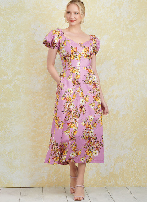 Simplicity Pattern 9918 Misses' Dress with Sleeve and Length Variations